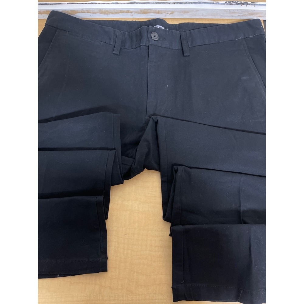 Old Navy Ultimate Slim Chino Pants Mens 38x34 Black Cotton Blend Trousers